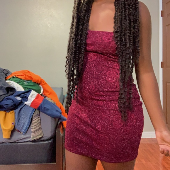 Purple Roses Dress - Picture 6 of 6